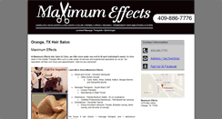Desktop Screenshot of maximumeffects.net