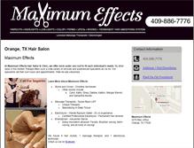 Tablet Screenshot of maximumeffects.net